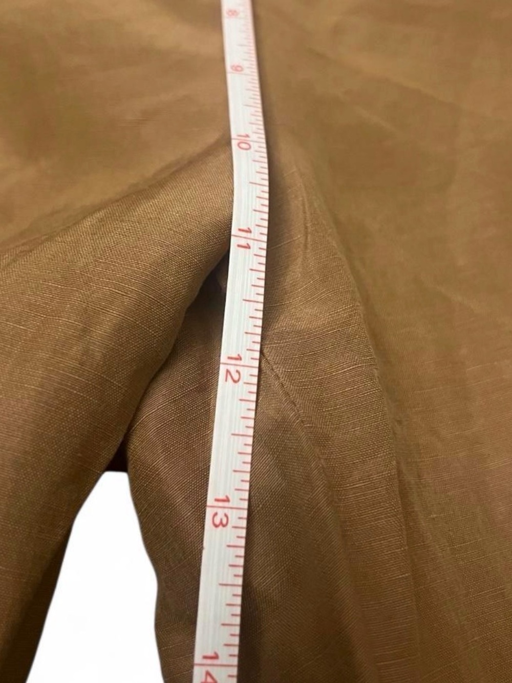 Doncaster Linen and Silk Pants Tan Straight-Leg High Waisted Women’s Size 4 - Picture 6 of 8